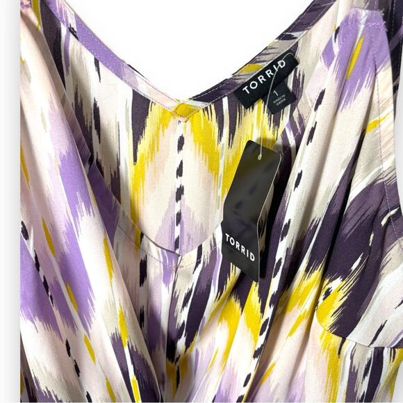 Torrid Peplum Georgette Tie-Front Cami - Picture 4 of 5